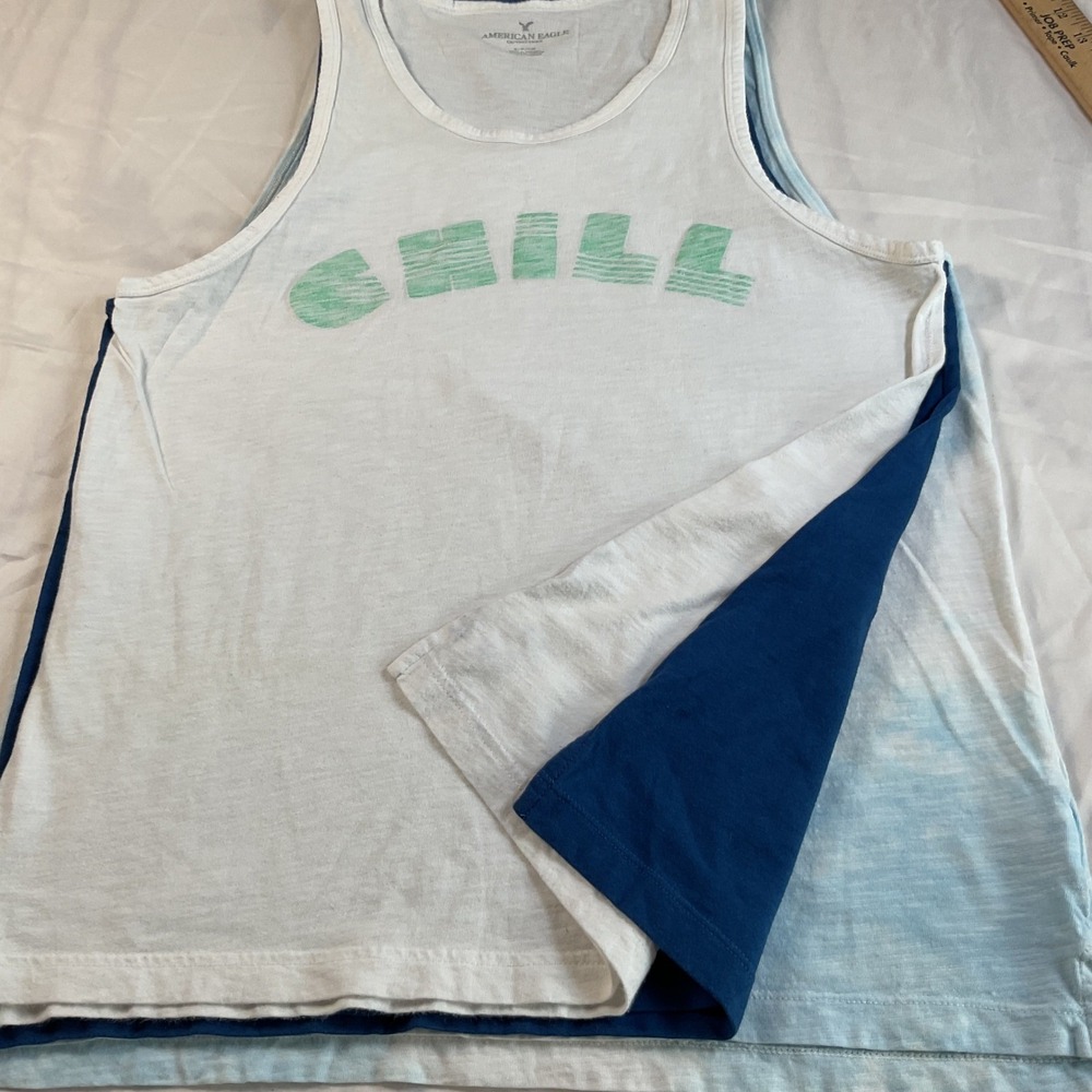 American Eagle Tank Top Shirt Mens S Blue Sleeveless Muscle Casual Summer Lot 3 - Picture 15 of 15